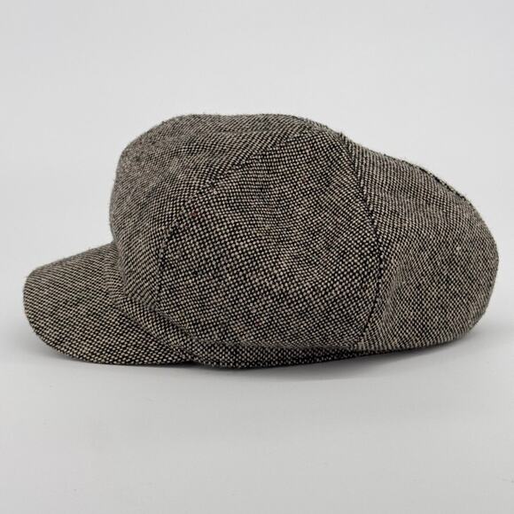 Vtg Y2K Nine West Newsboy Hat Tweed Cap Retro Wool Blend Buckle Detail Preppy - Picture 3 of 10